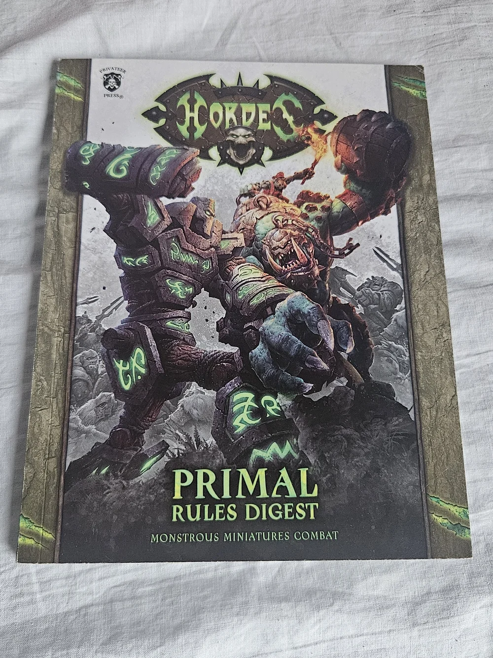 Hordes: Primal Rulebook Strategy  Guide Gamer Game